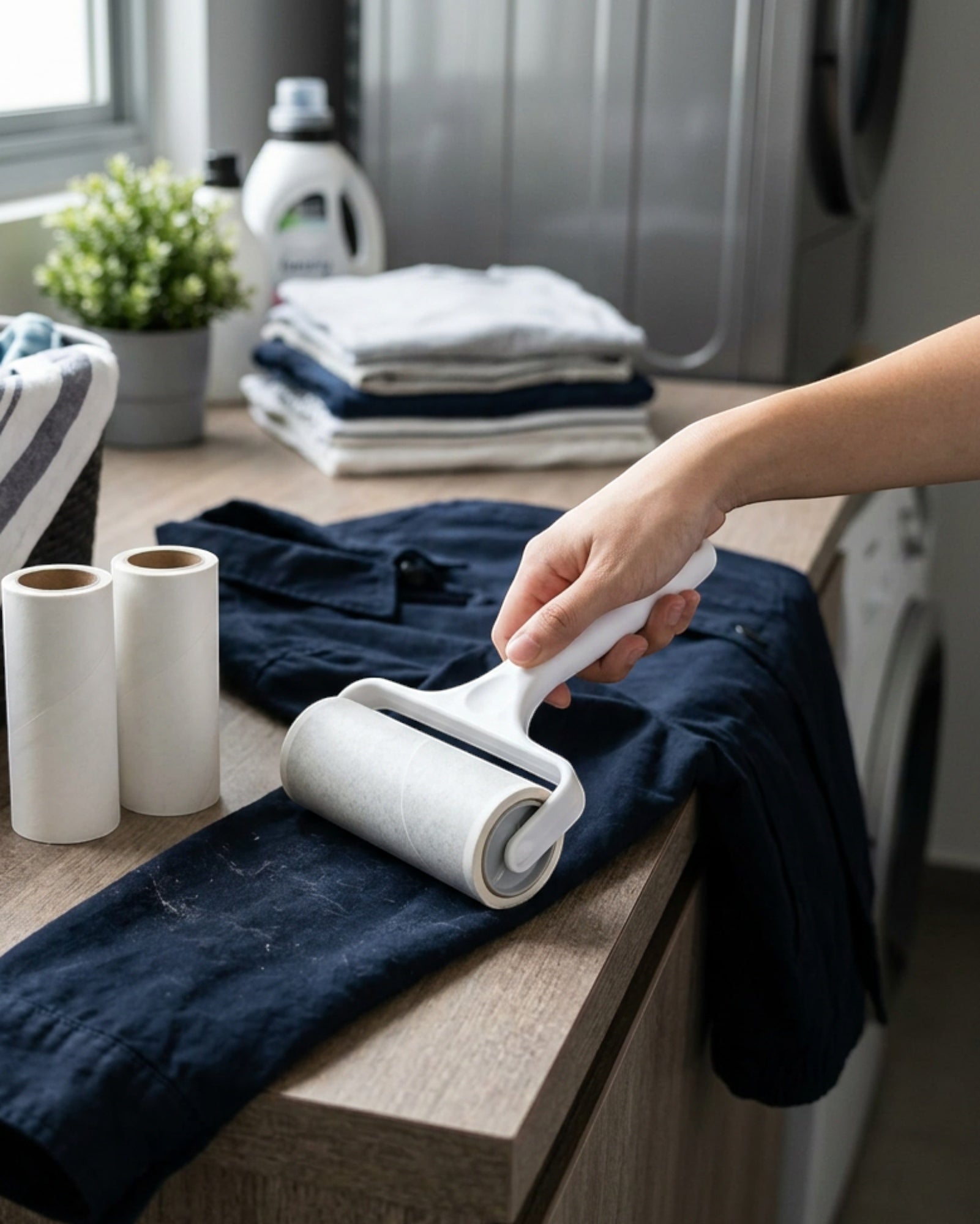 Terraza Lint Roller White 60 Sheet with Refill 2 Pack