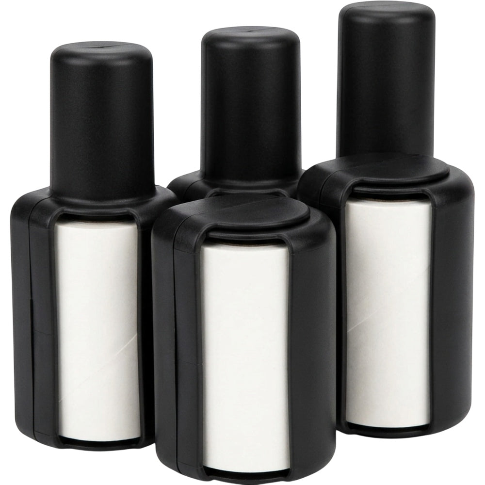 Terraza Travel Lint Roller Mini Black 30 Sheet 3 Pack